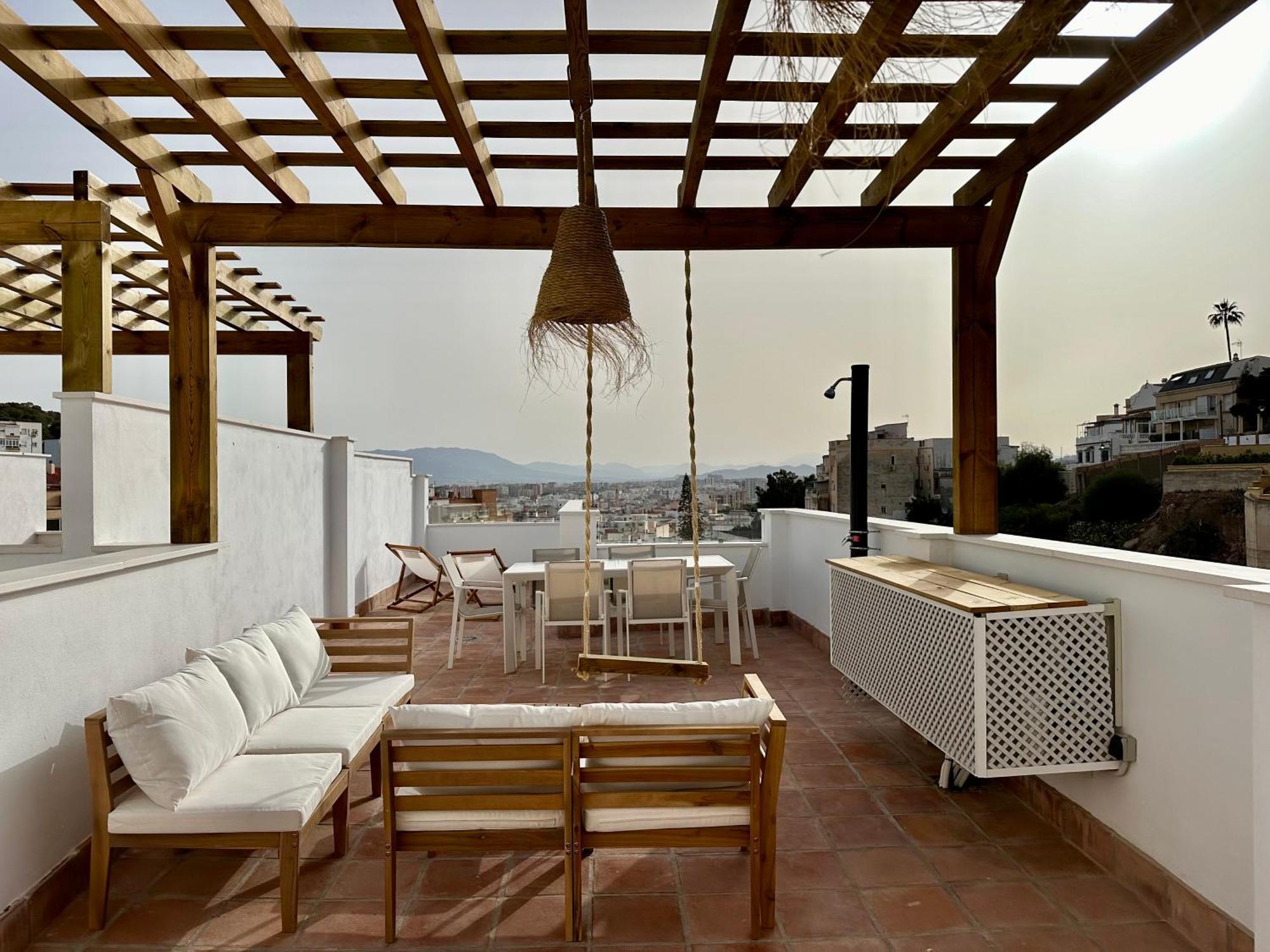Apartamento Atico Con Solarium Y Bbq Cerca Del Centro 6 Pax Málaga Exterior foto